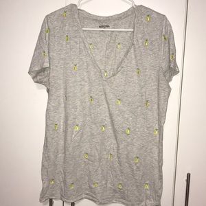 Lemon Embroidered Tee